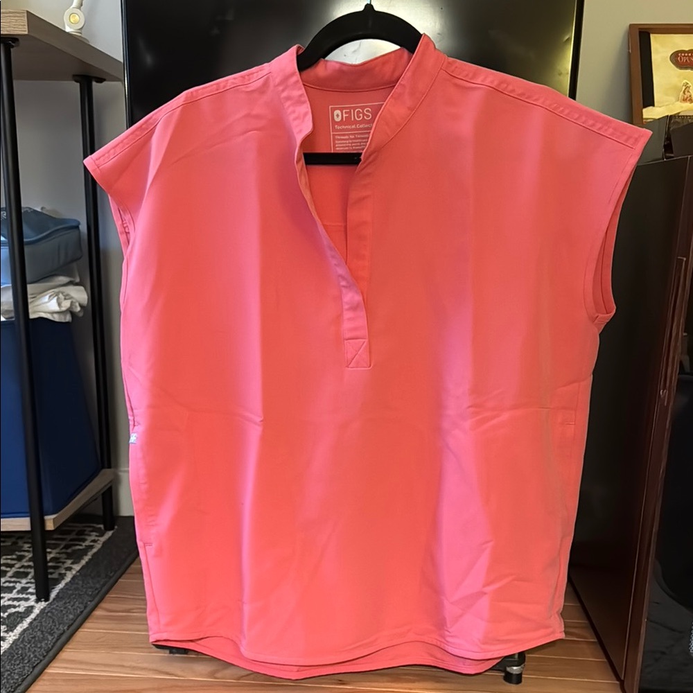 Figs Pink Sleeveless Top